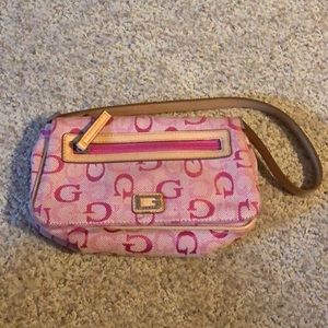 guess pink purse